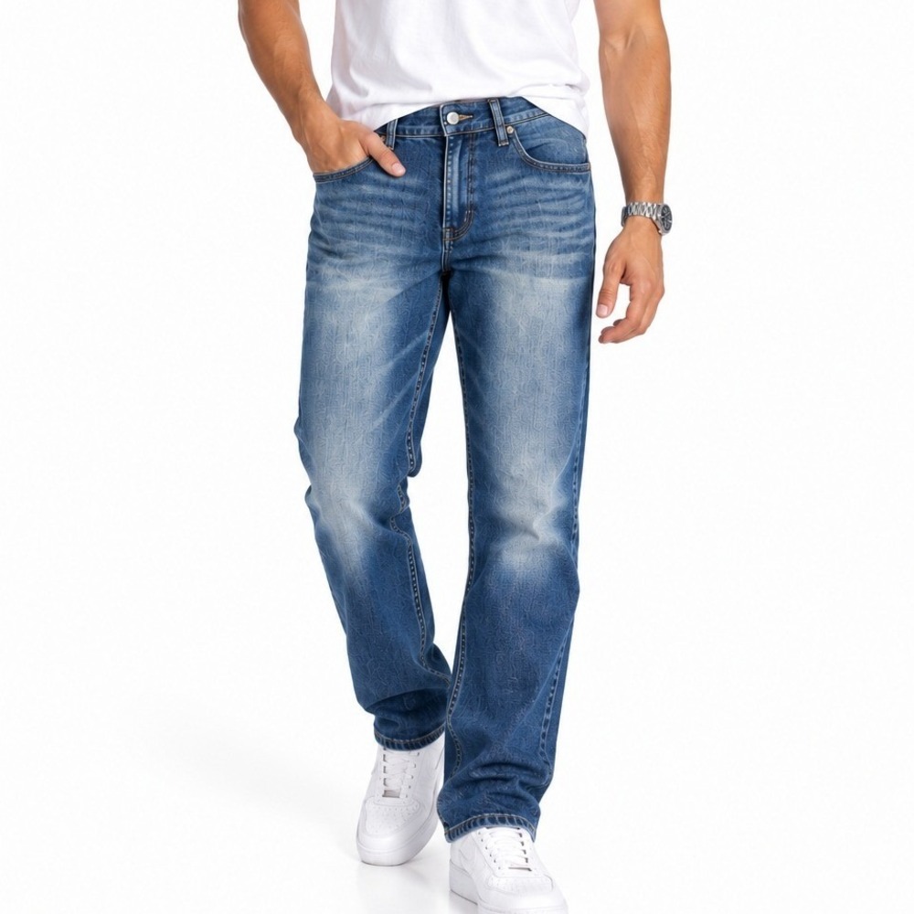 BKE Derek Bootleg Jeans Mens 42R Medium Wash Stretch Denim Relaxed Bootcut